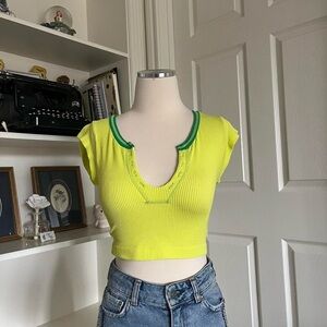 Urban Outfitters Out from Under Go for neon yellow  Seamless Top